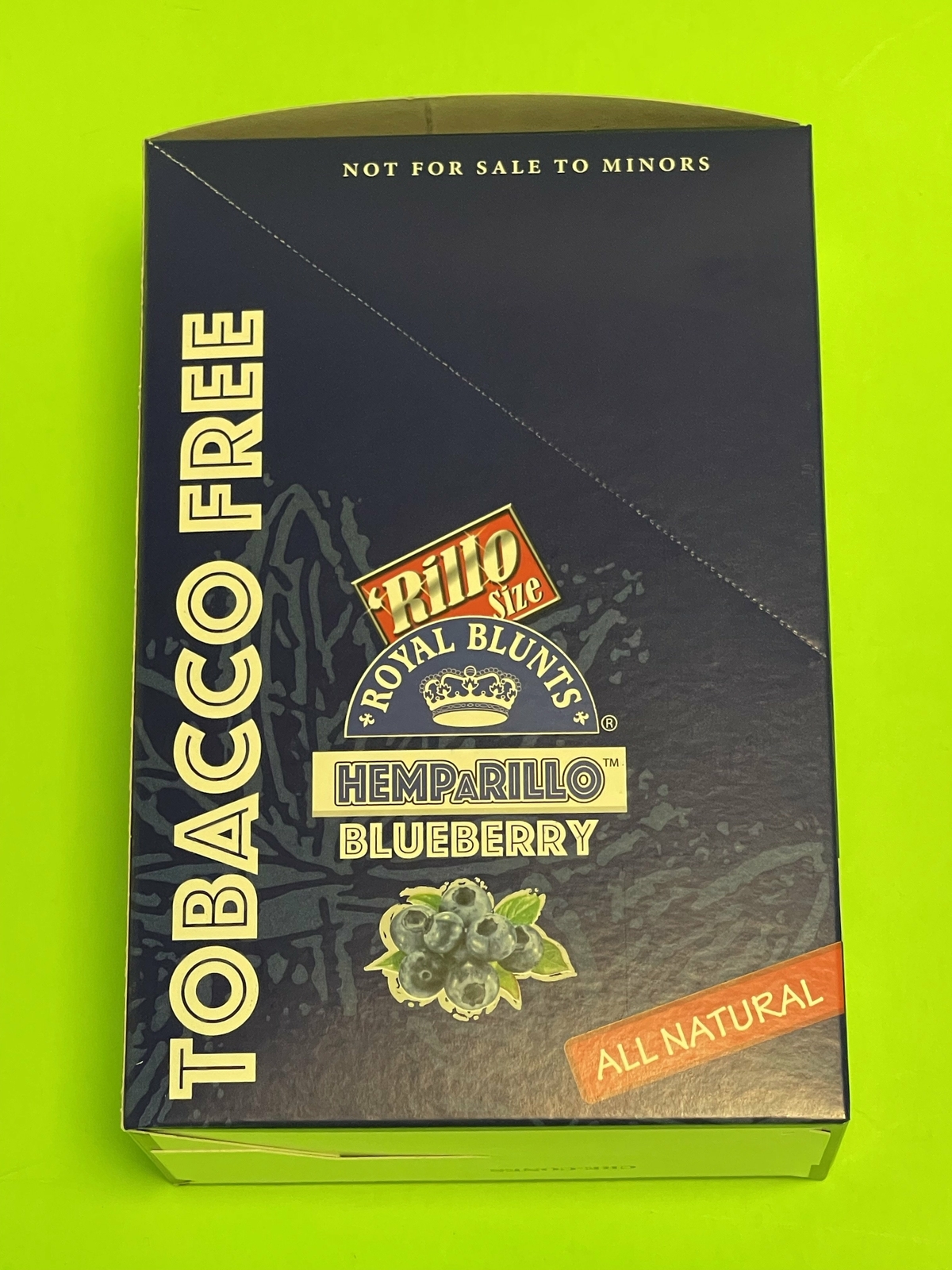 FREE GIFT🎁Royal HEMPaRILLO Blueberry 60 High Quality Hemp🍁Rolling Papers 15pks