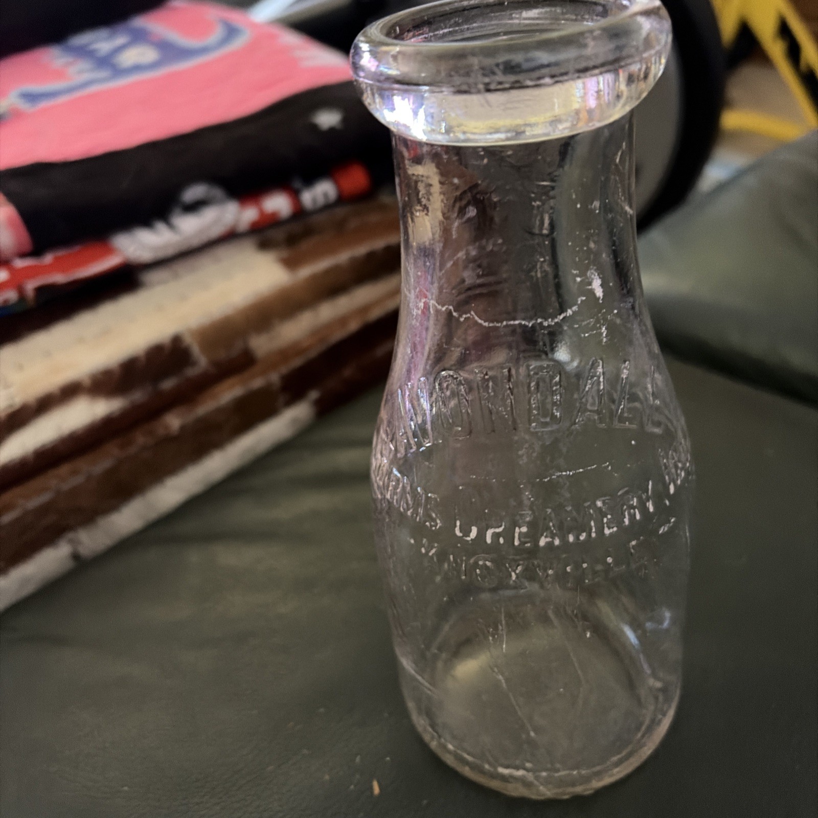 RARE 1940’s AVONDALE CREAMERY KNOXVILLE TENNESSEE PINT MILK BOTTLE