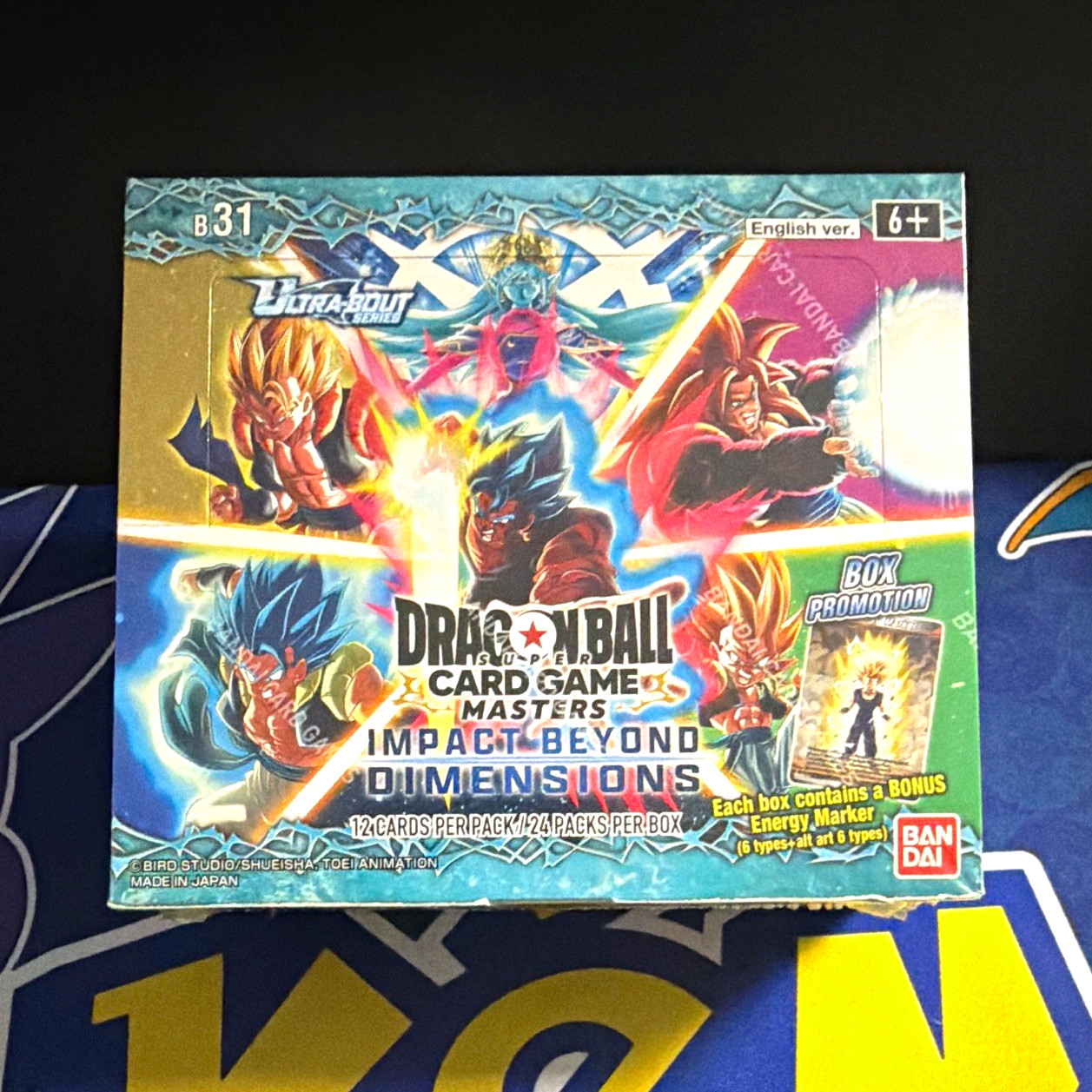 Bandai Dragon Ball Super Masters Impact Beyond Dimensions Booster Box B31