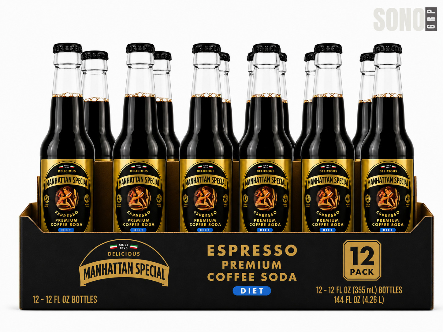 Manhattan Special Premium DIET Espresso Coffee Soda 12oz / 12 Pack Glass Bottles Manhattan Special Premium DIET Espresso Coffee Soda 12oz / 12 Pack Glass Bottles