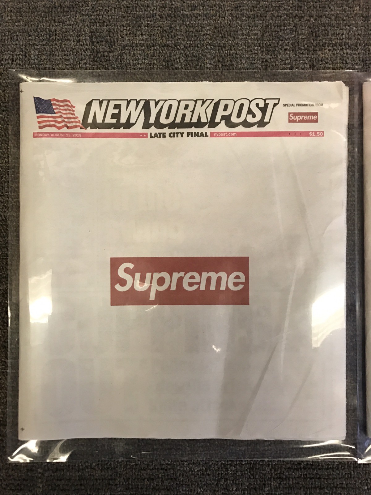 Supreme x The New York Post Newspaper 
