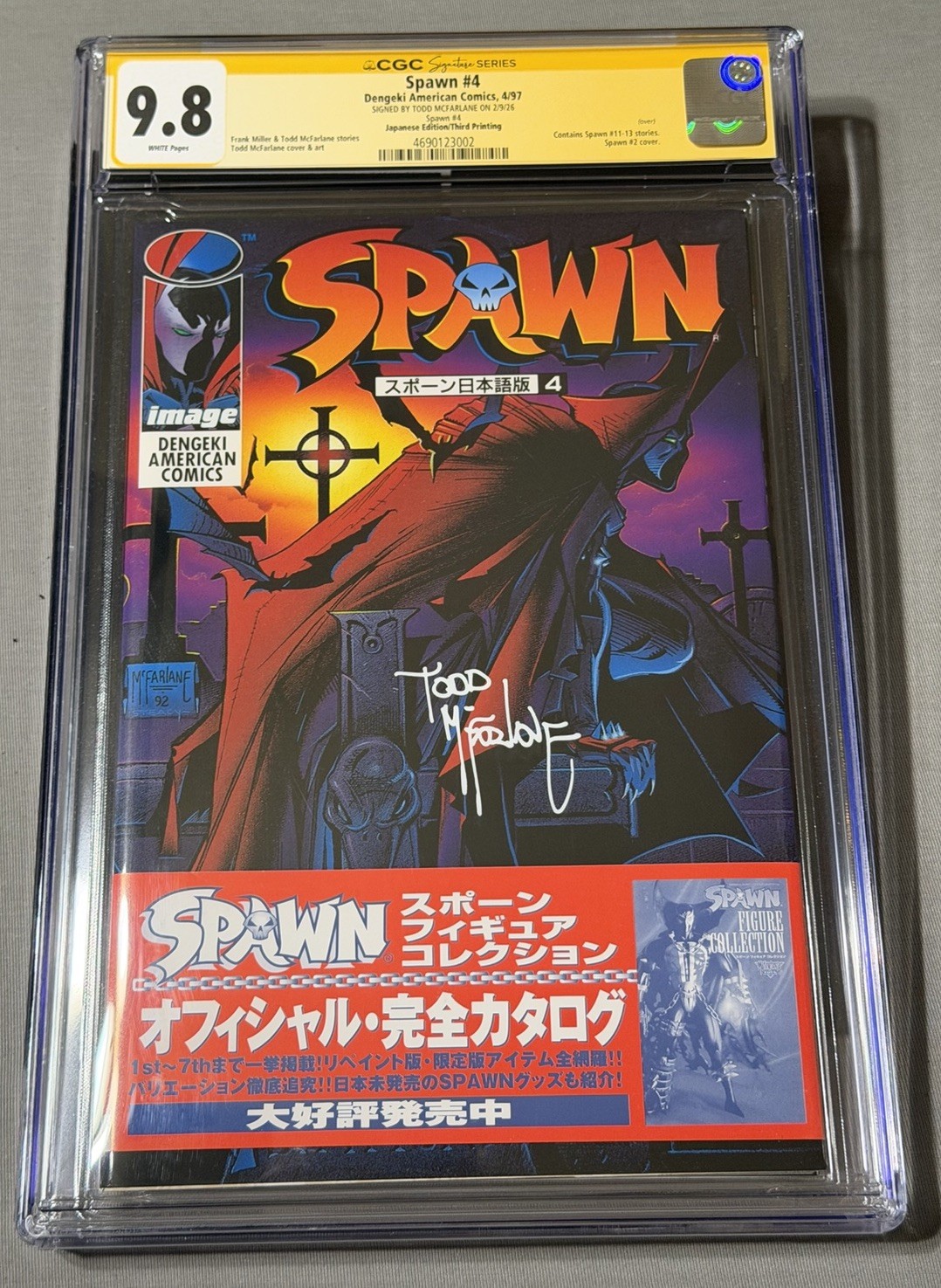 Spawn Dengeki American Comics #4 CGC 9.8 Signed by Todd McFarlane