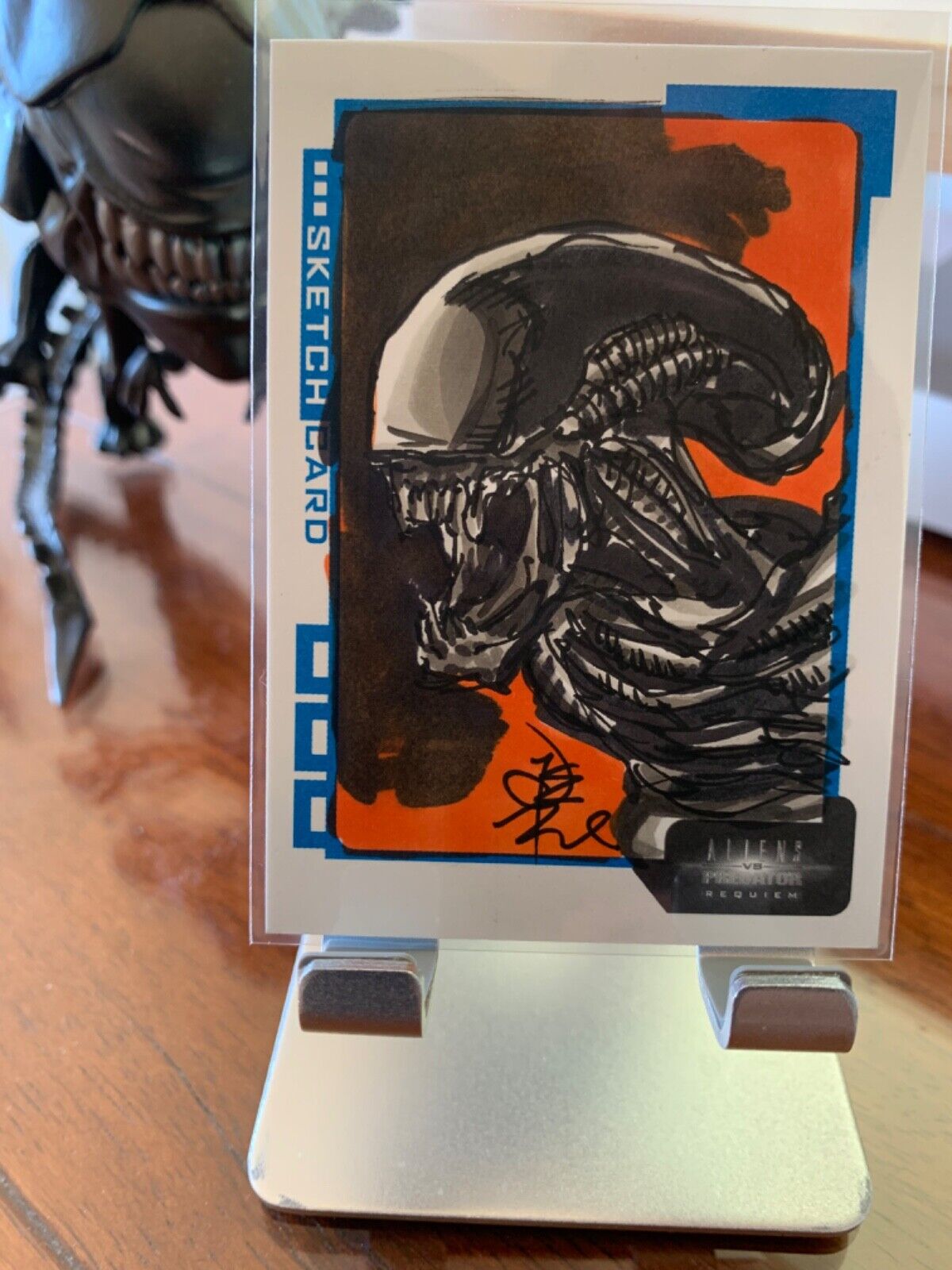 2007 Inkworks Aliens vs Predator (AVPR) Sketch Card by Tone Rodriguez (#170)