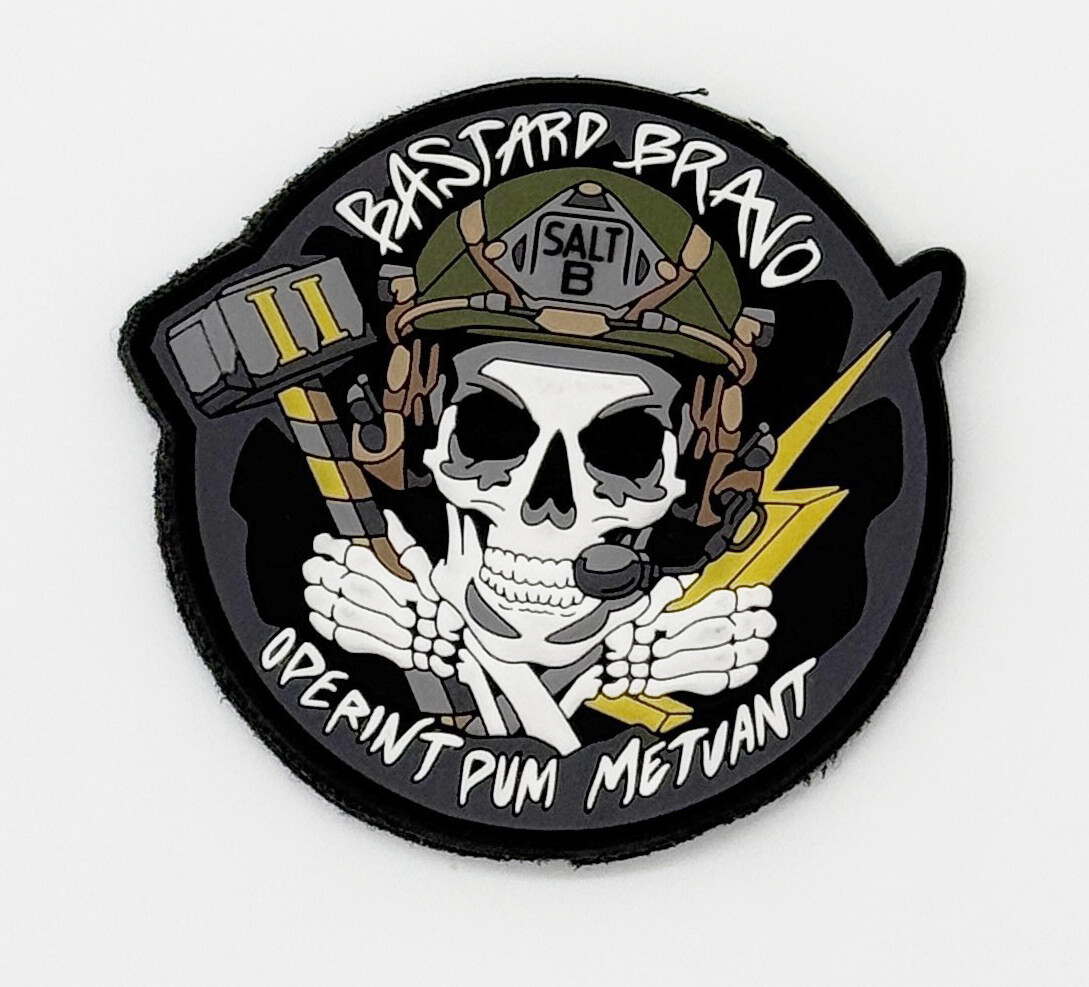 2nd Anglico Bastard Bravo PVC Patch - Hook and Loop, 3.5 2nd Anglico Bastard Bravo PVC Patch - Hook and Loop, 3.5