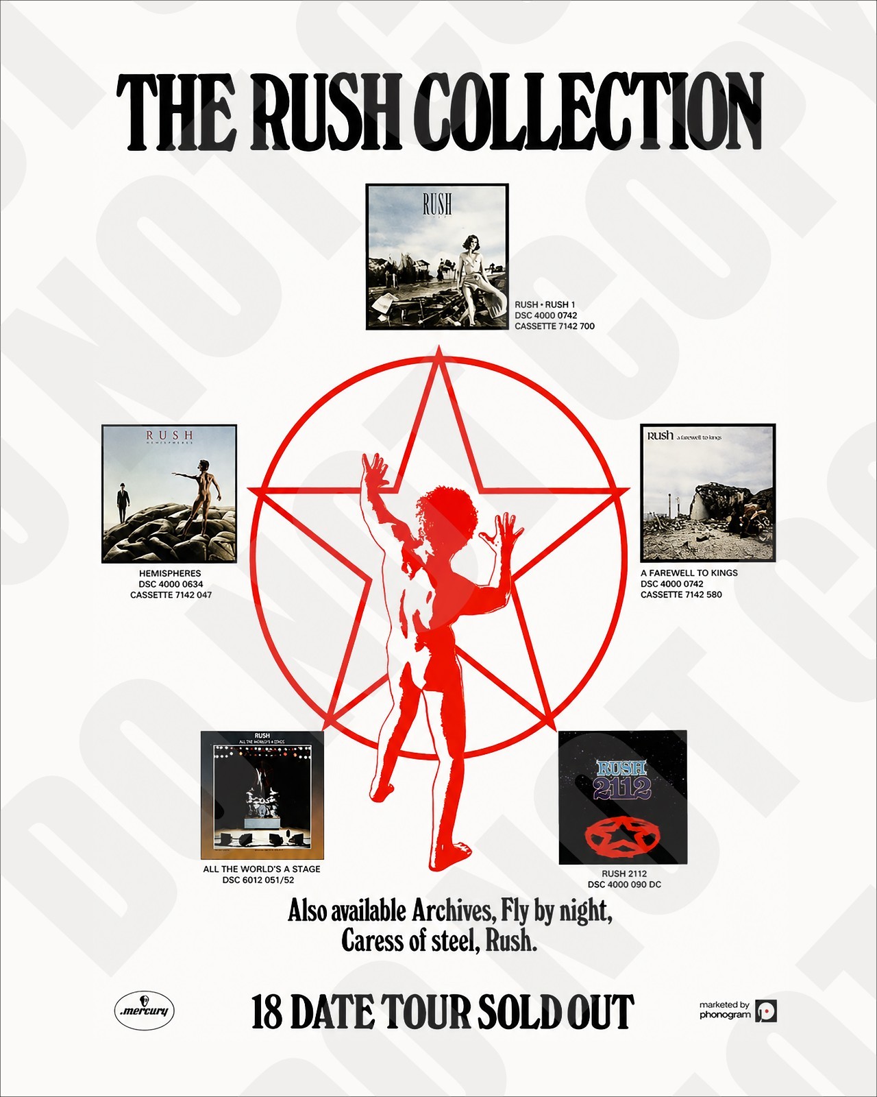 1980 RUSH Collection Album + 18 Date Tour Magazine Promo Ad Repro 8x10 Photo 1980 RUSH Collection Album + 18 Date Tour Magazine Promo Ad Repro 8x10 Photo