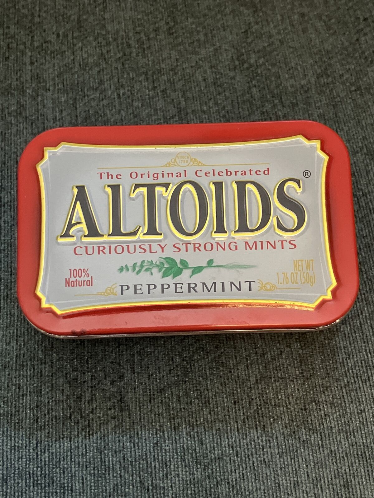 Altoids Tin Peppermint Embossed 1.76 oz EMPTY