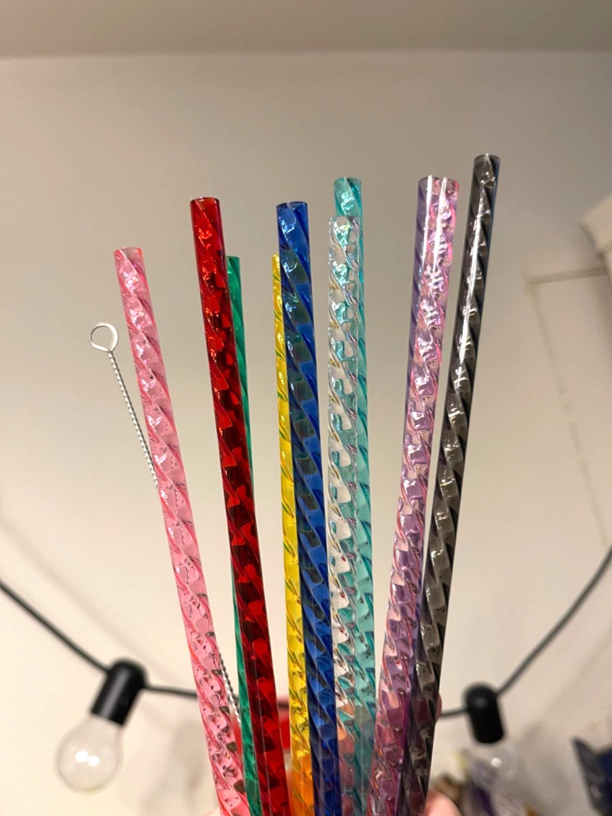 10 Pack Swirl Straws for Starbucks Tumbler Reusable 11\ 10 Pack Swirl Straws for Starbucks Tumbler Reusable 11\