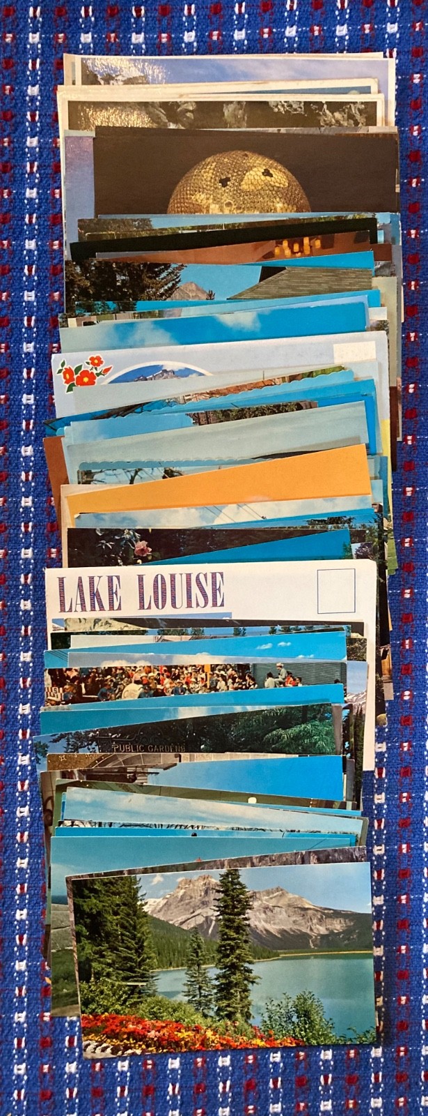 104 Vintage Canadian Canada Postcards Vacation Travel Expo 1967 Used not posted