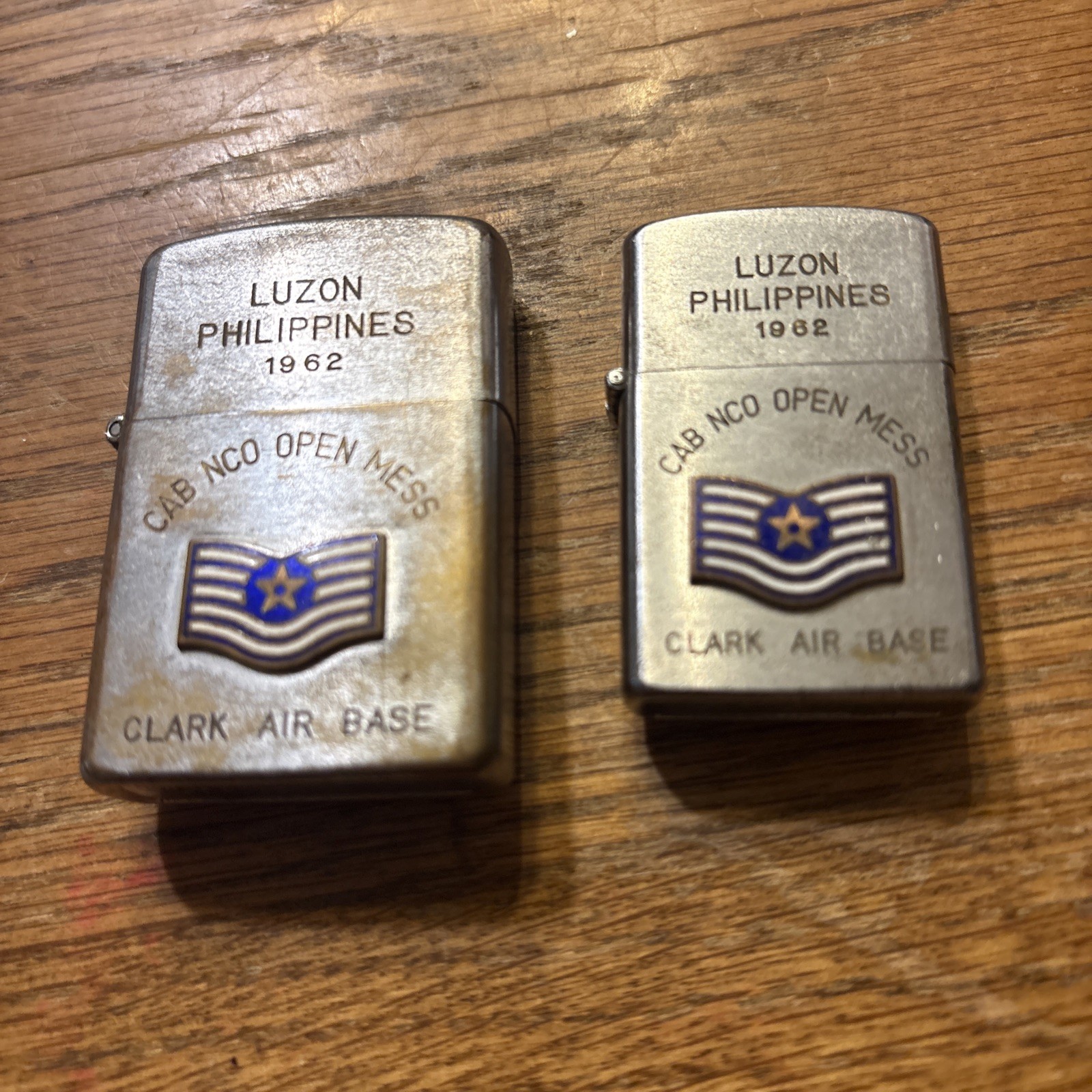 2 Vtg 1962 Vietnam Era penguin lighter Luzon Philippines Clark AFB NCO Mess 2 Vtg 1962 Vietnam Era penguin lighter Luzon Philippines Clark AFB NCO Mess