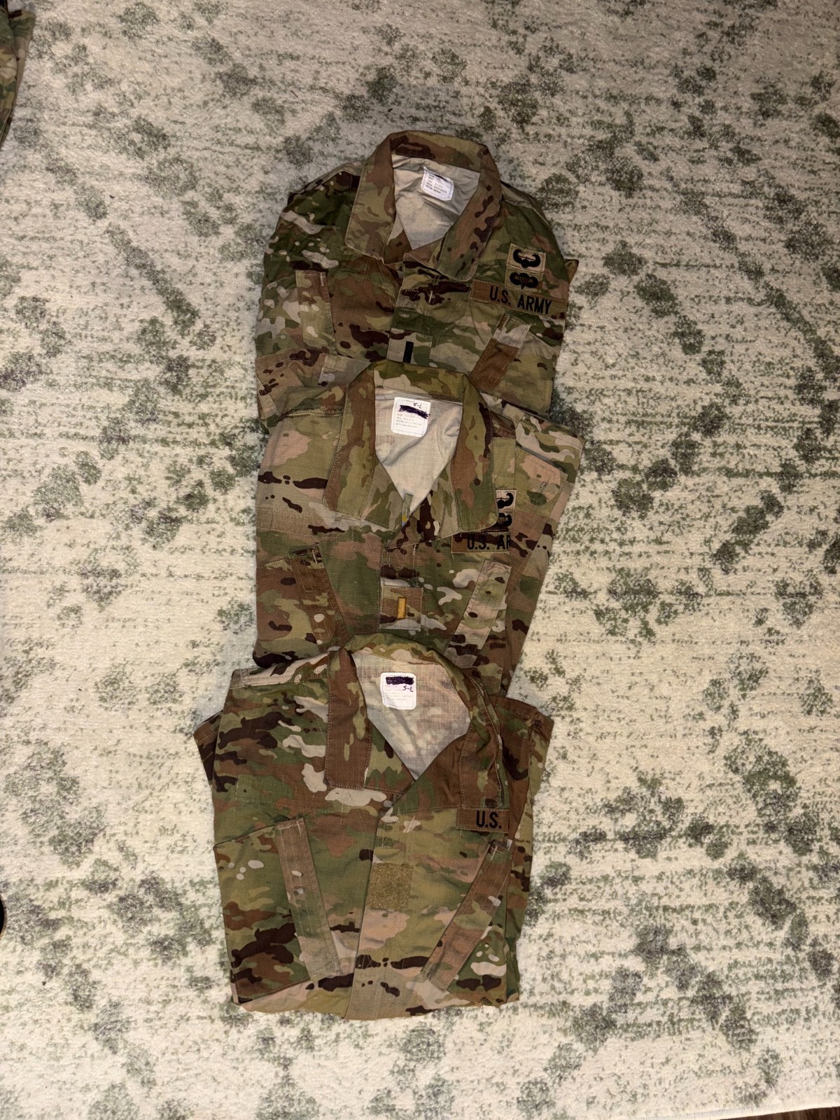 3x USGI OCP Multicam Combat Coat Uniform Top Small-Long 3x USGI OCP Multicam Combat Coat Uniform Top Small-Long