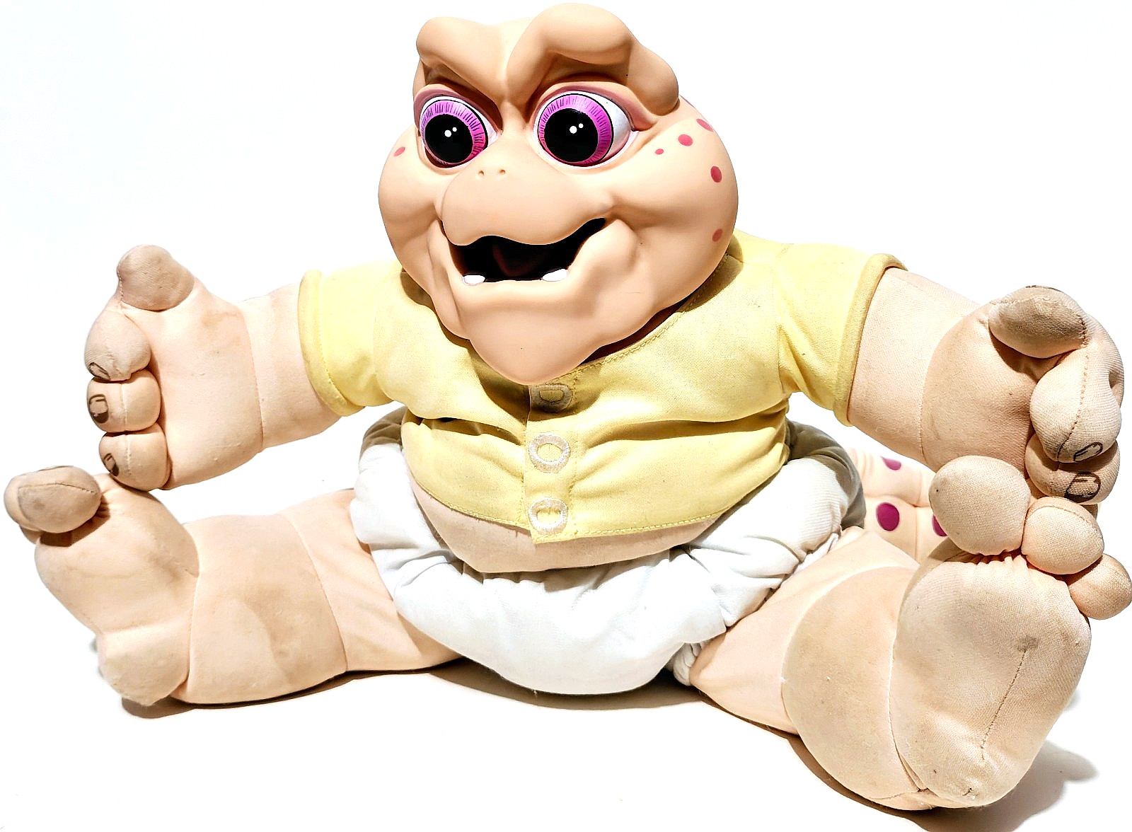 Baby Sinclair - Talking Plush Toy - Dinosaurs Show - Hasbro - Vintage 1991
