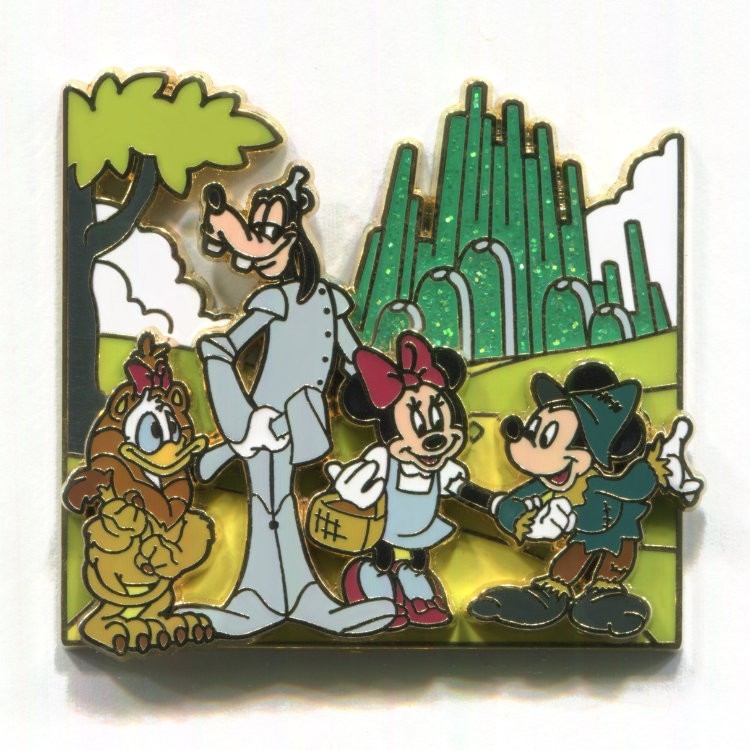 Disney Pins Wizard of Oz Mickey Minnie Donald Goofy Great Movie Ride Moments Pin Disney Pins Wizard of Oz Mickey Minnie Donald Goofy Great Movie Ride Moments Pin