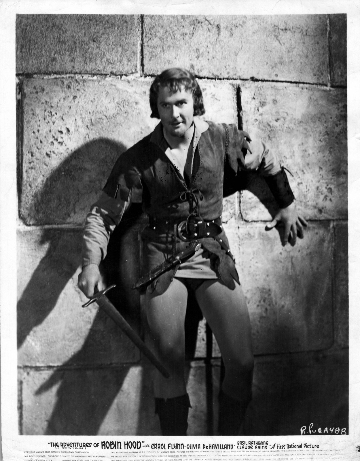 HOLLYWOOD 1938 Errol Flynn as Robin Hood Original HANDSOME PORTRAIT PHOTO MA77 HOLLYWOOD 1938 Errol Flynn as Robin Hood Original HANDSOME PORTRAIT PHOTO MA77