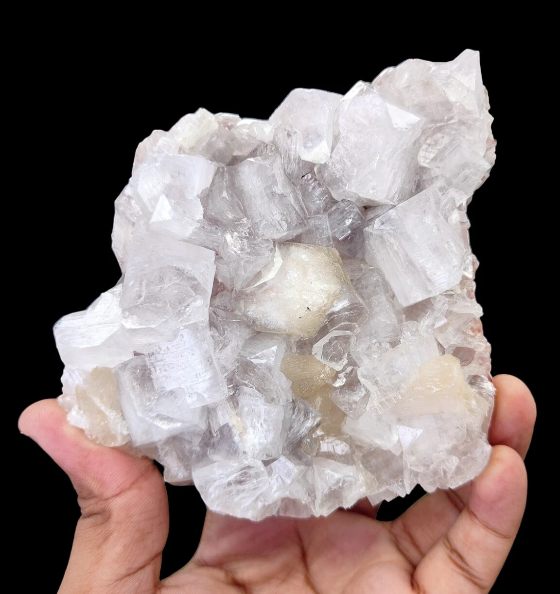 520g Natural Apophyllite & Stilbite Rock, Mineral Specimen