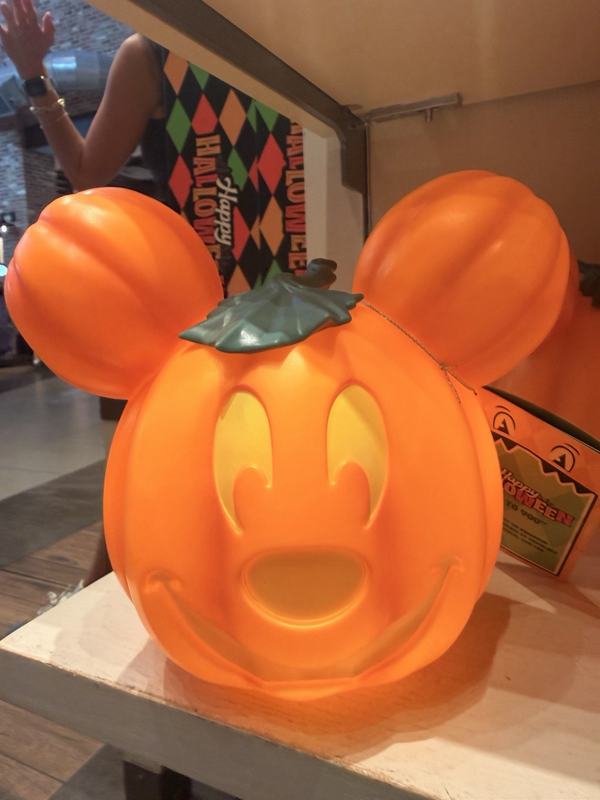 Disney Parks 2026 Mini Mickey Mouse Musical Light Up Pumpkin New