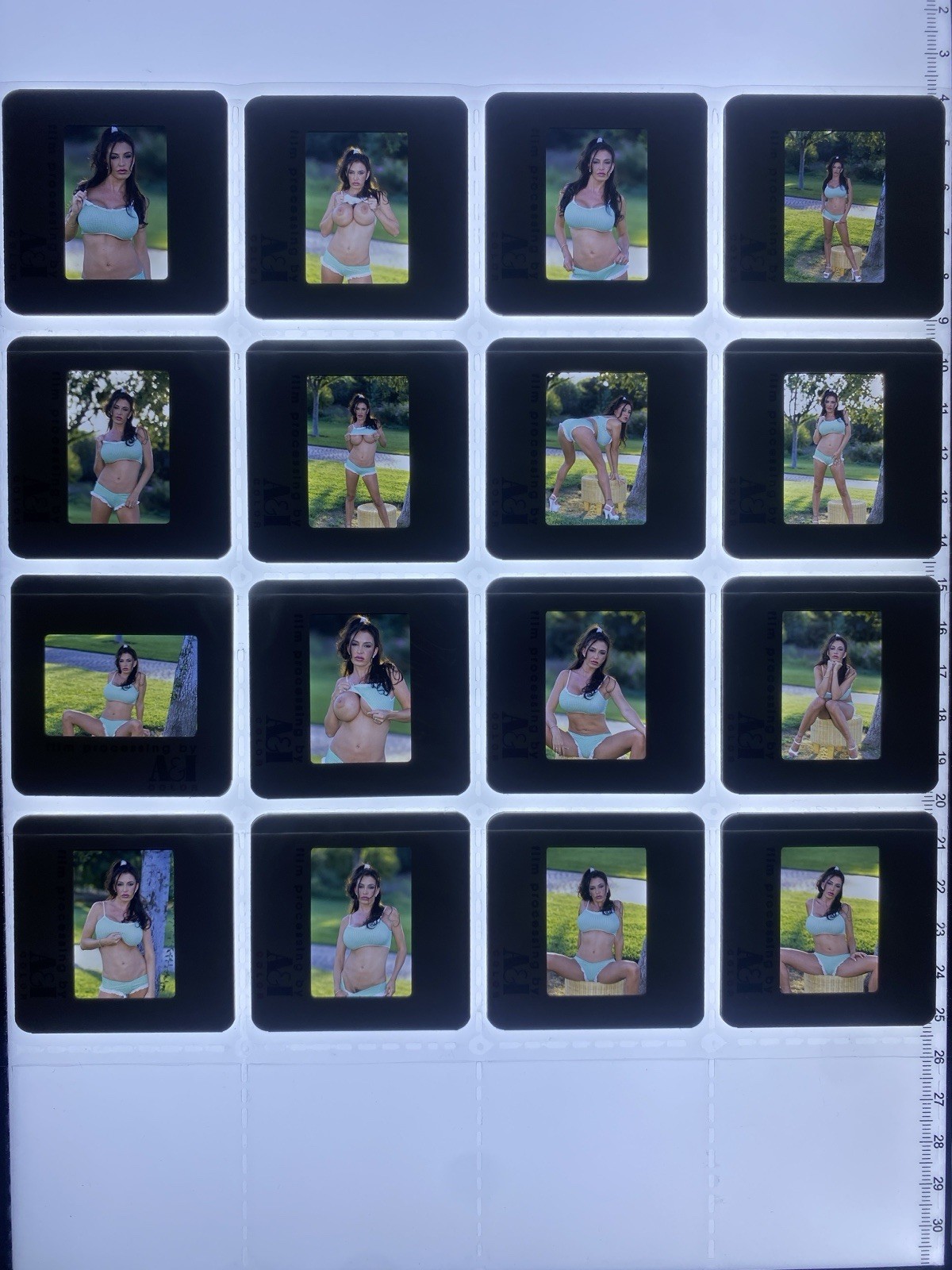 XXXENA SEXY Lot Of 35MM lot of 16 SLIDES Glamour Model TRANSPARENCY 41