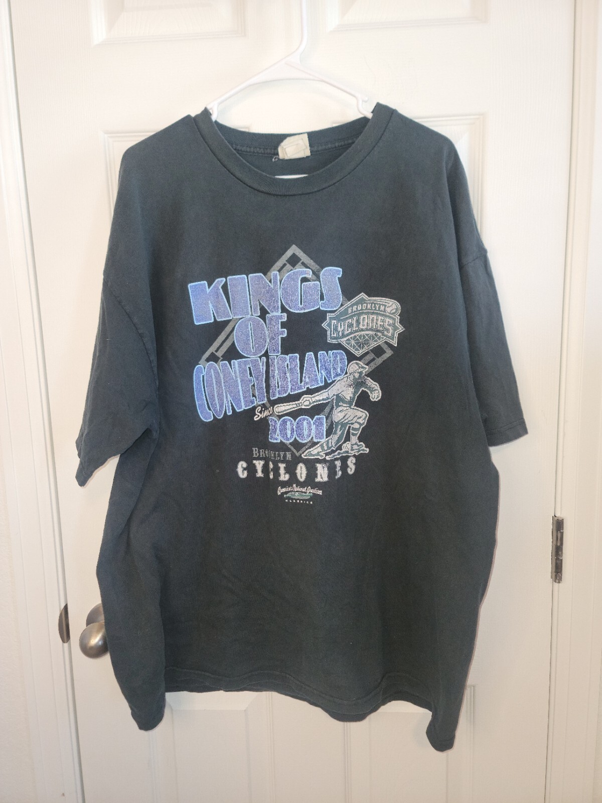 Vintage Kings Of Coney Island 2001 Brooklyn Cyclone Short Sleeve Crew Neck SZ XL