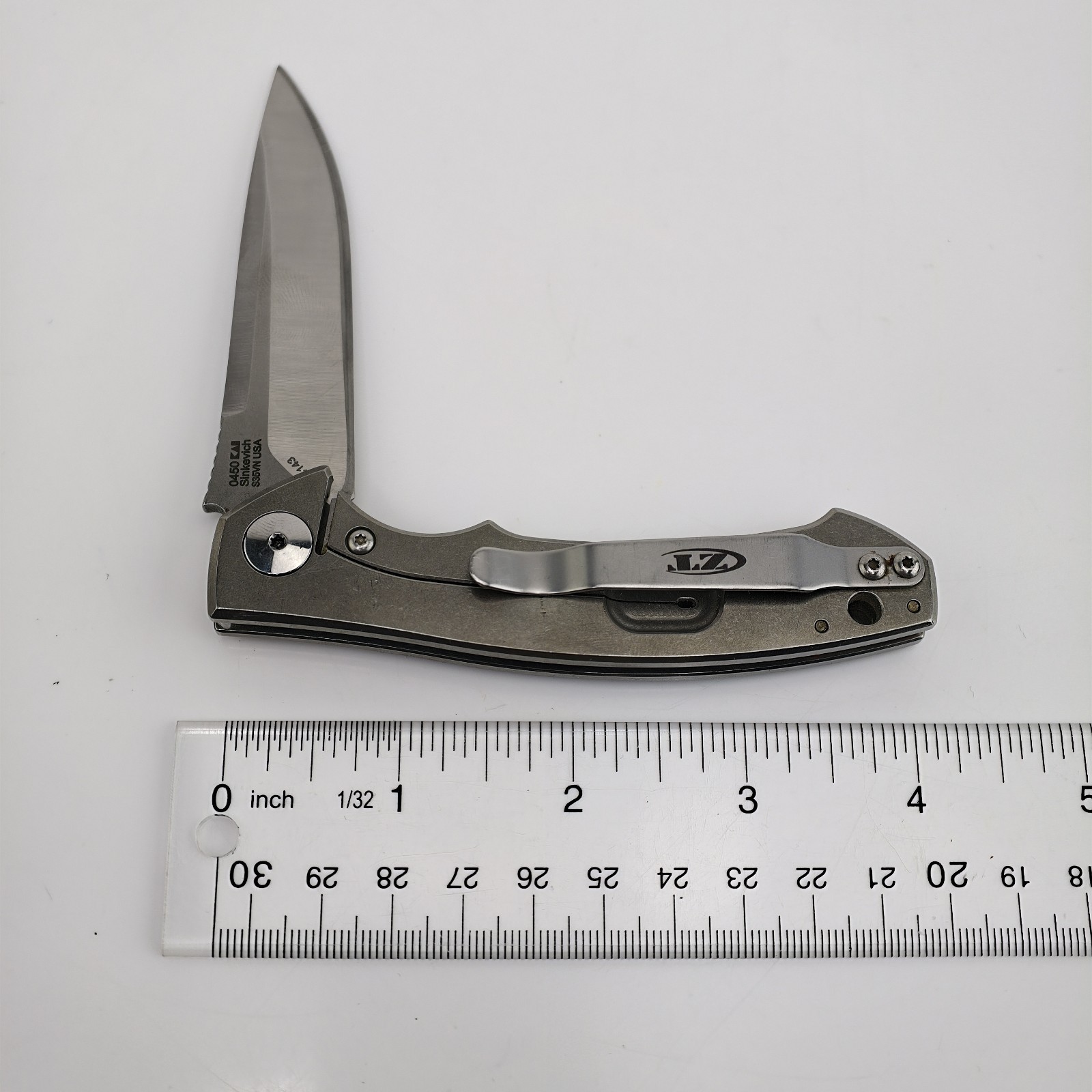 Zero Tolerance ZT 0450 Sinkevich S35VN Titanium Knife SERIAL #14143 USA