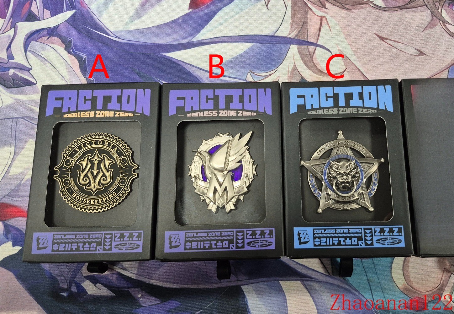 Official Goods Zenless Zone Zero ZZZ Badge Faction Emblem Zinc Alloy Pin Buttons
