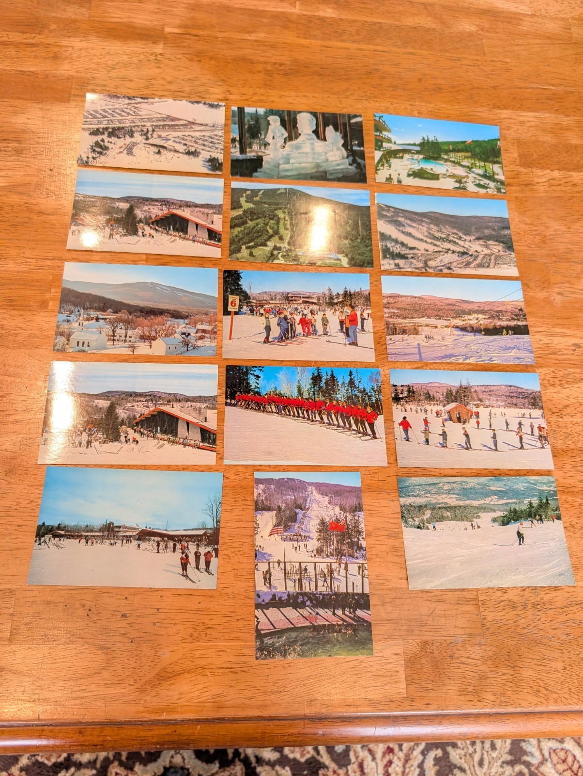 Vtg Lot 15 Mount Snow Vermont Ski Postcards 1960s RPPC West Dover resort