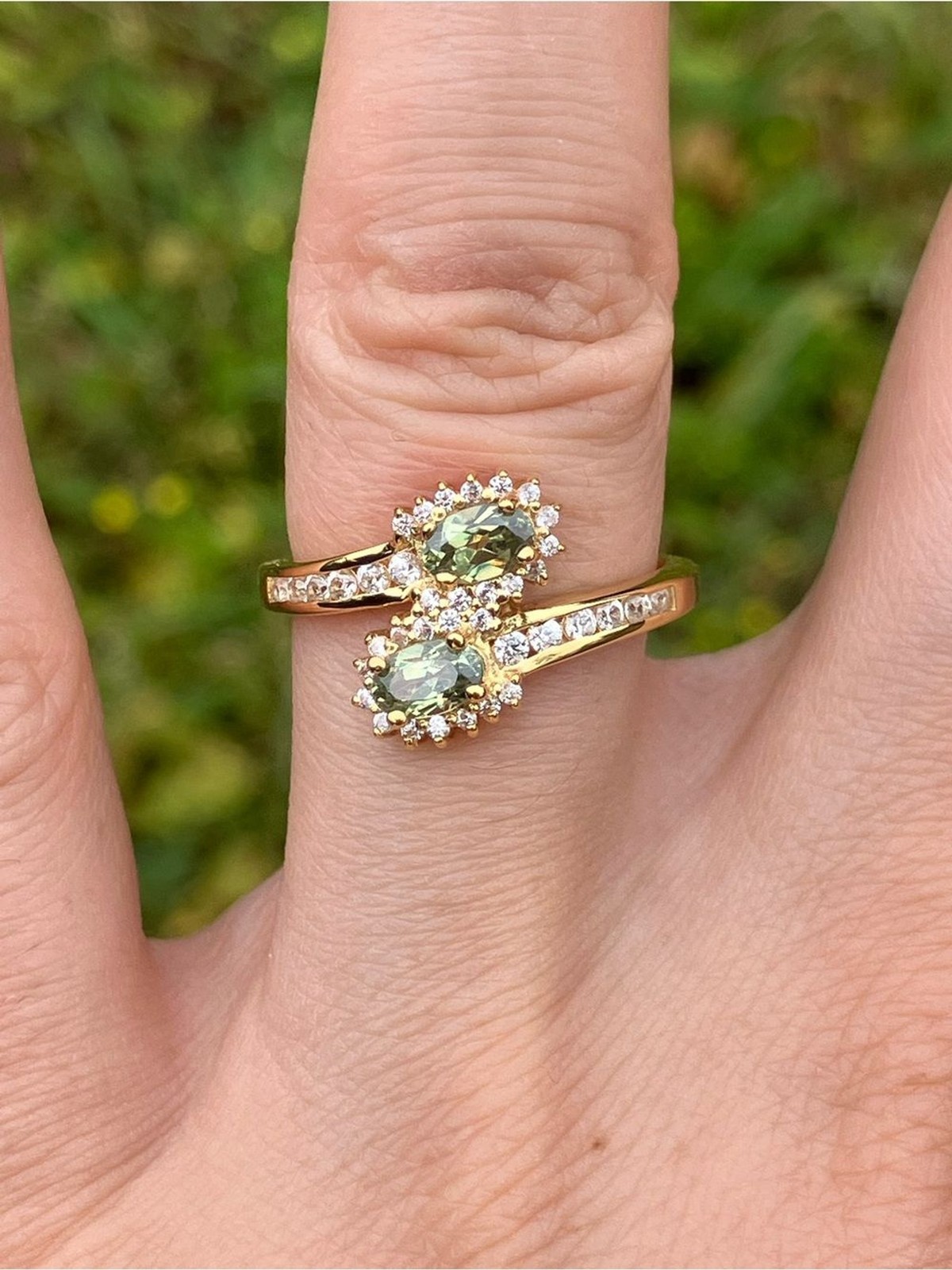 Rare Demantoid Green Garnet Ring Size 7 Rare Demantoid Green Garnet Ring Size 7