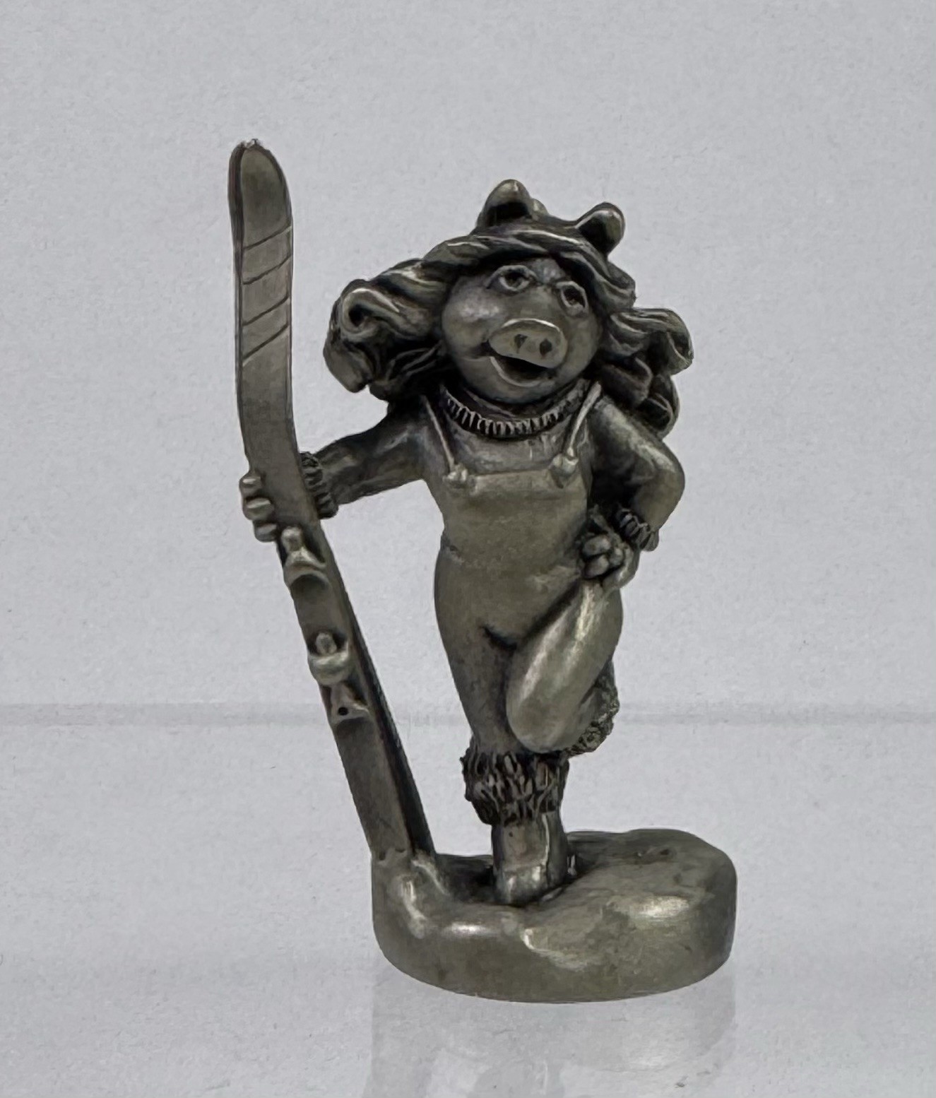 Hallmark Miss Piggy Skiing Fine Pewter Figurine Collector’s Club Jim Henson 1981