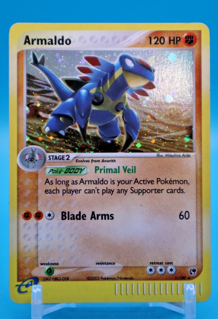 Armaldo 1/100 Holo Rare Sandstorm Pokemon Lightly Played Armaldo 1/100 Holo Rare Sandstorm Pokemon Lightly Played