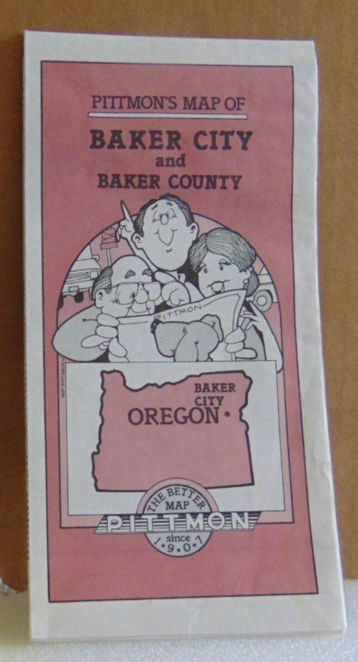 Undated Pittmon\'s Street Map of Baker City and Baker County, Oregon Undated Pittmon\'s Street Map of Baker City and Baker County, Oregon