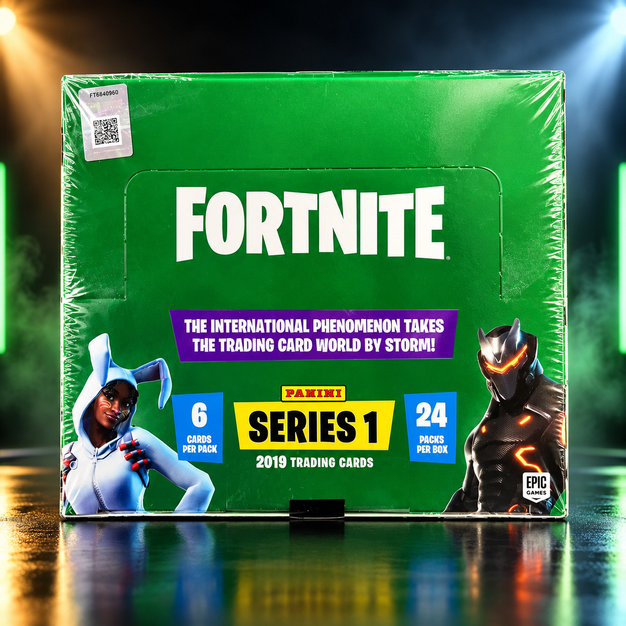 VERY RARE 2019 PANINI FORTNITE SERIES 1 FACTORY SEALED BOX 24 PACKS BLACK KNIGHT