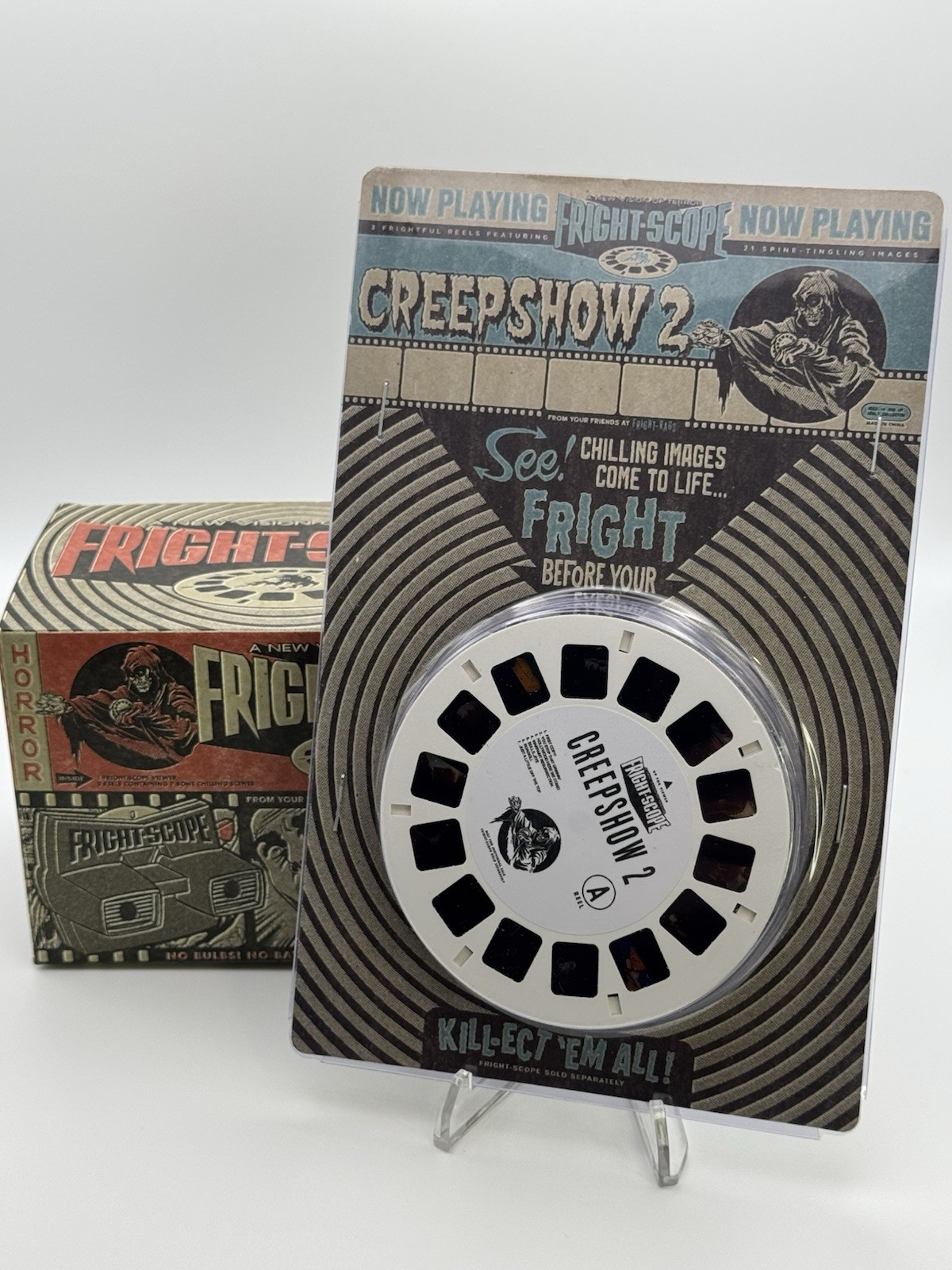 Fright-Scope Thriller Horror Movies View Master + 5 Horror Reels CREEPSHOW 2
