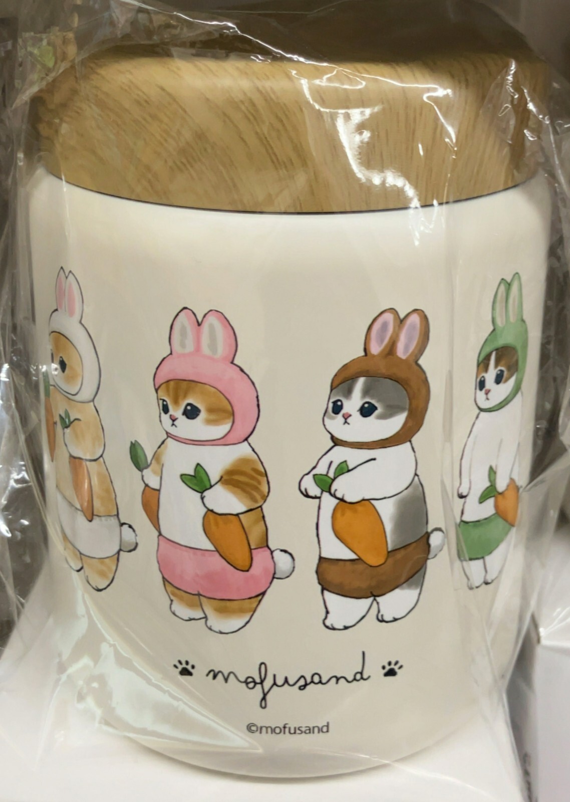 Mofusand Stainless Steel Soup Pot 400ml Usagi nyanko 047600 Rabbit Design New