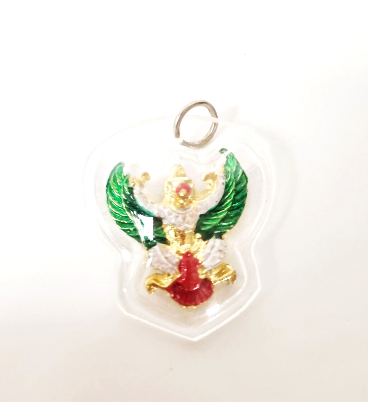 Green Phaya Krut Garuda Eagle Pendant Wing Bird Narayana Vehicle Prosperity Luck