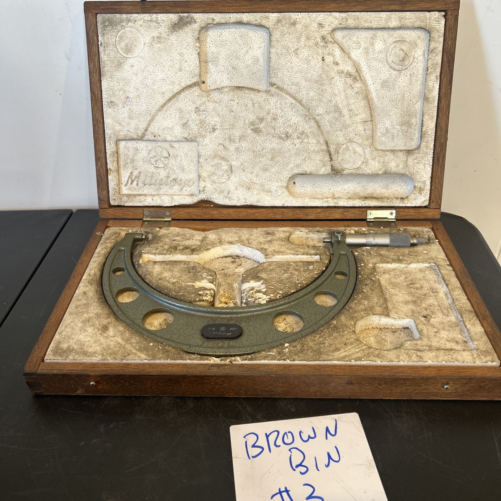 Mitutoyo 7-8” Outside Micrometer 103-184A Gage With Original Hard Box Mitutoyo 7-8” Outside Micrometer 103-184A Gage With Original Hard Box