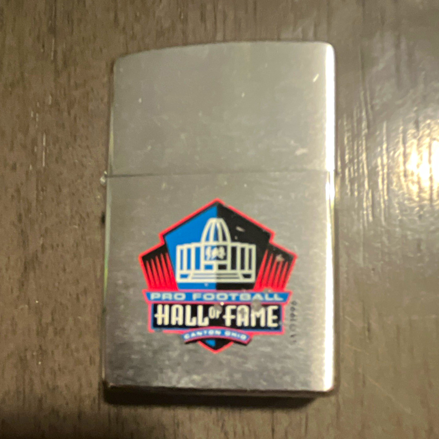 Zippo Sport Pro Football Hall of Fame Canton Ohio Silver Lighter