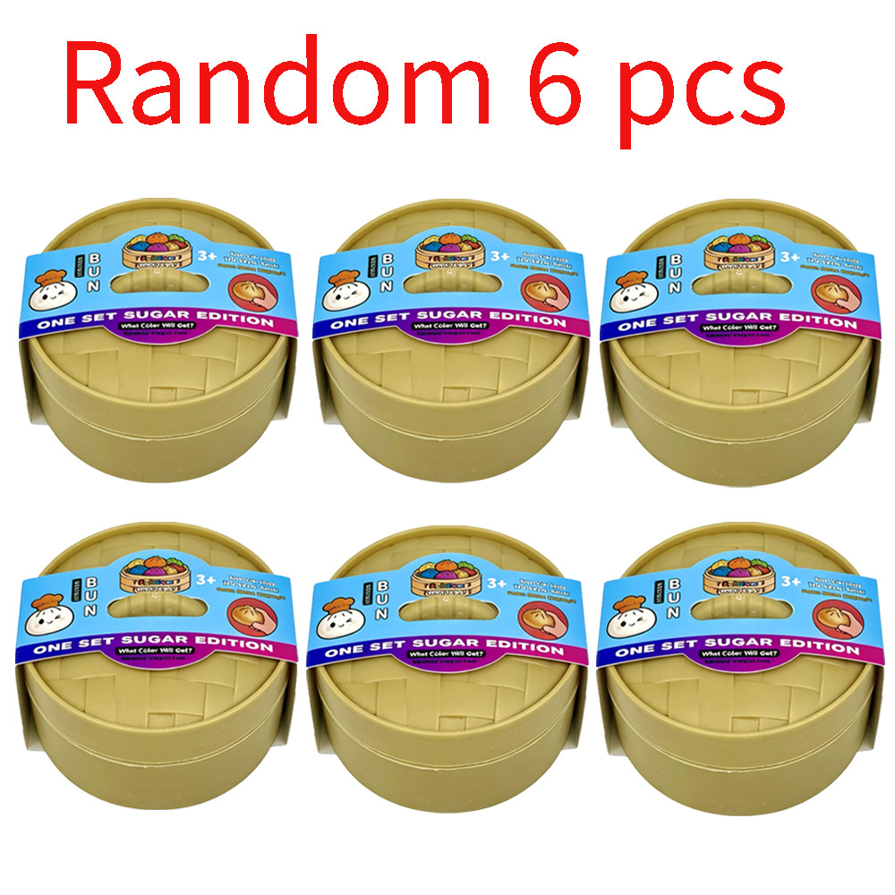 jumbo xl  mystery dumpling bun squishy viral sugar edition 6pcs