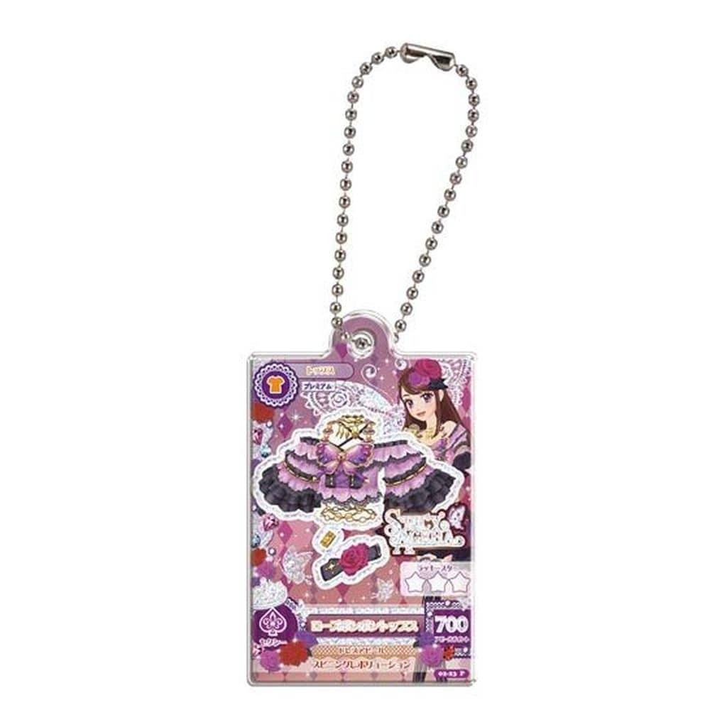Rose Bonbon Tops Aikatsu Acrylic Charm 3 Dare Demo Idol Katsudo