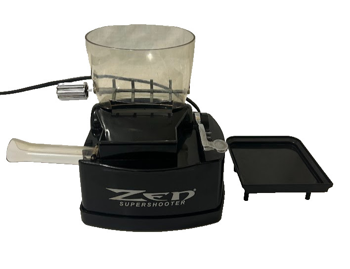 Zen Super Shooter Electric Cigarette Injector Machine Black Clear Hopper TESTED
