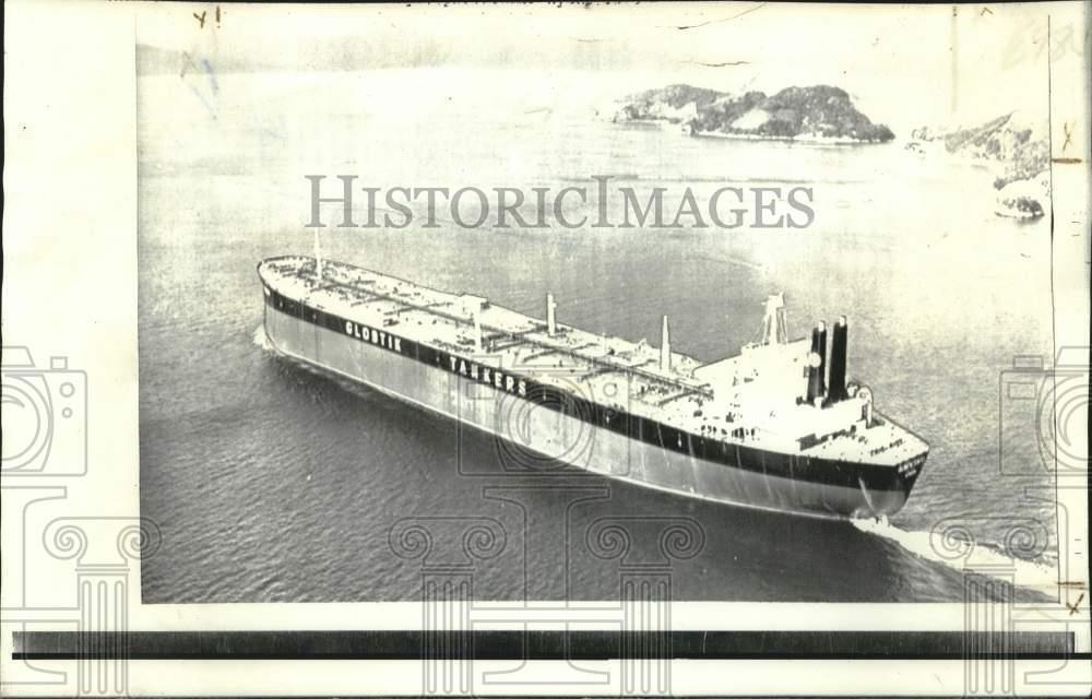 1973 Press Photo The Globtik Tokyo, said to be the largest ship built ever