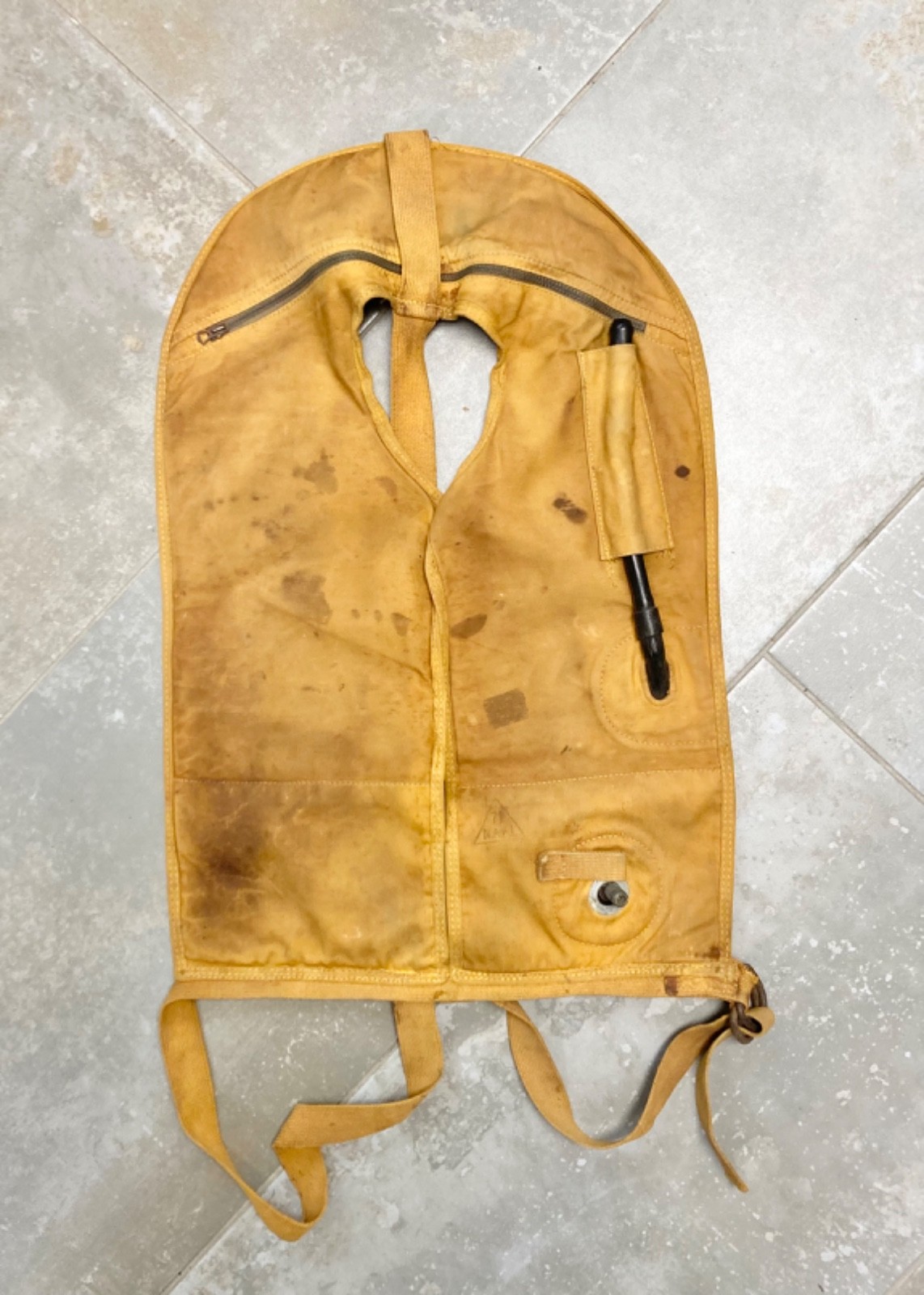 Vintage Yellow Mae West Life Vest