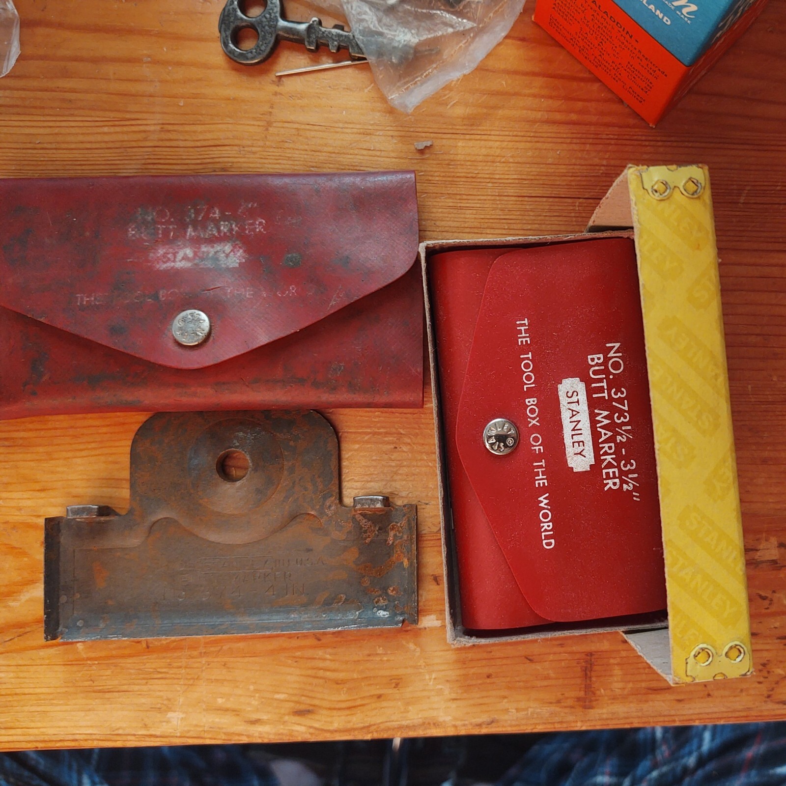 VINTAGE STANLEY NO.373 1/2 & 374 BUTT MARKERS NOS & USED VINTAGE STANLEY NO.373 1/2 & 374 BUTT MARKERS NOS & USED