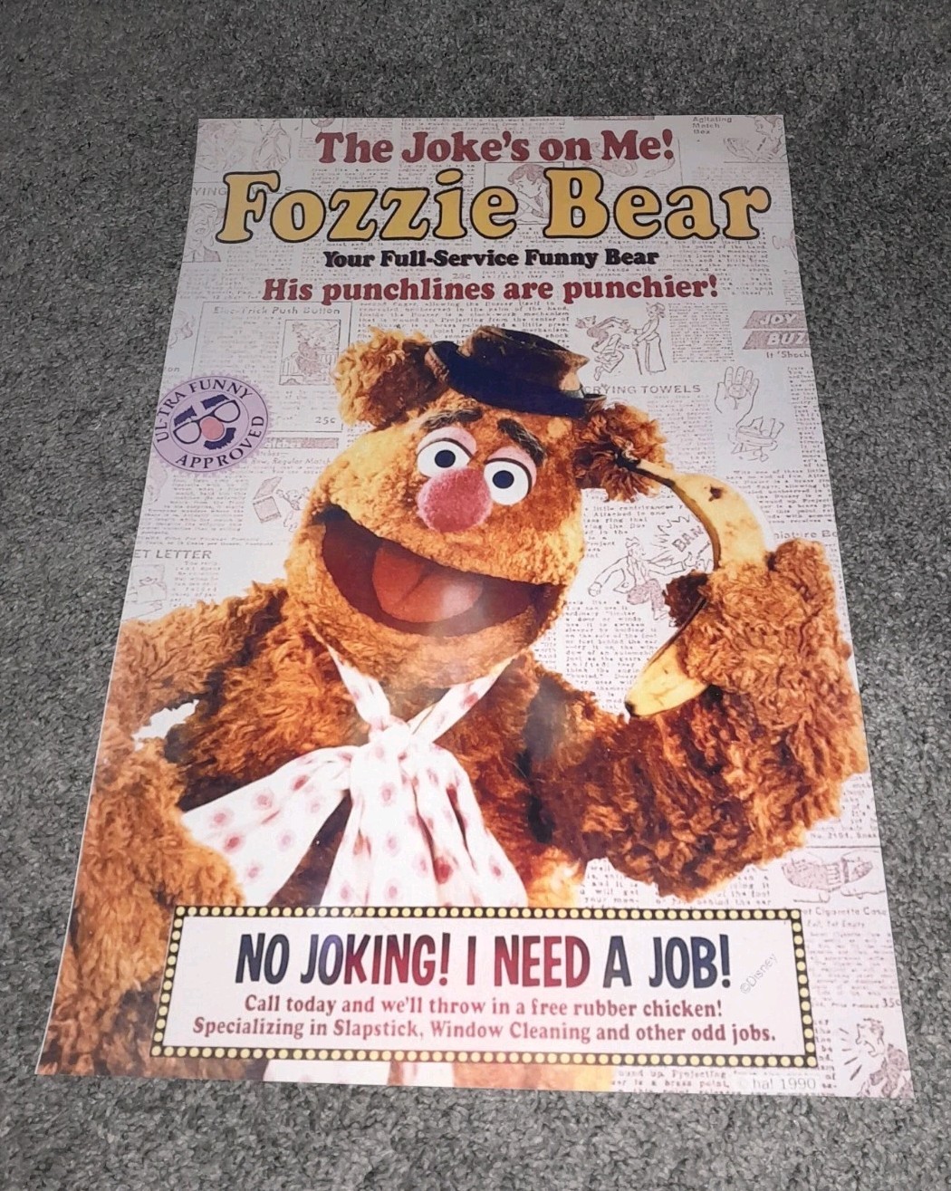 MUPPET VISION 3D MGM STUDIOS DISNEY WORLD ATTRACTION POSTER SPECIAL EVENT