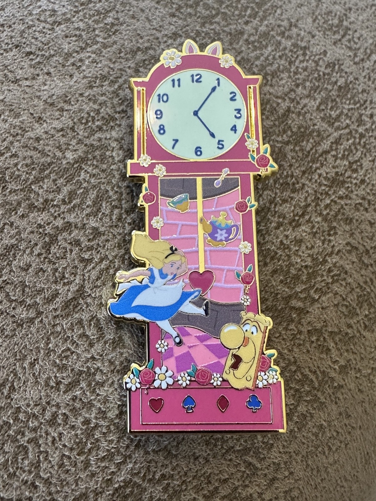disney grandfather clock blind box pin alice in wonderland disney grandfather clock blind box pin alice in wonderland