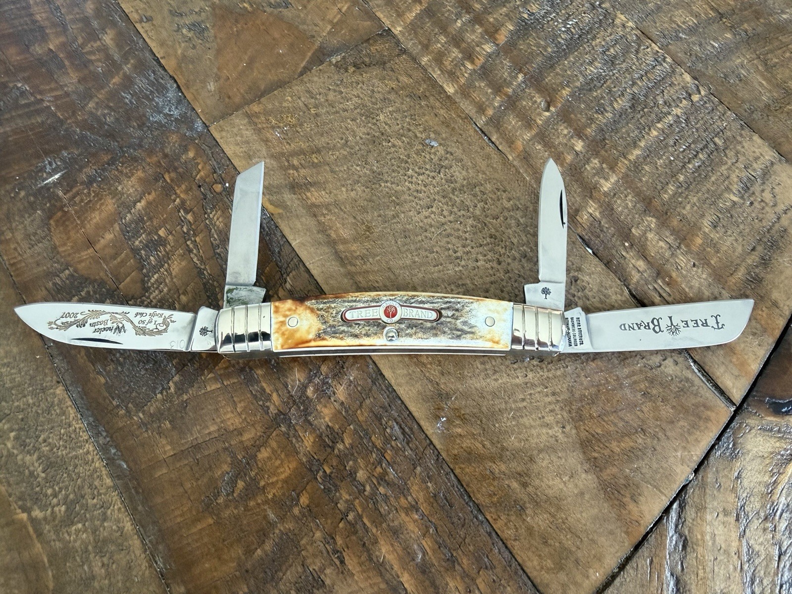 Stag Boker Tree Brand 5474 Congress 4 Blade Knife Solingen Germany 1 of 50 W/Box