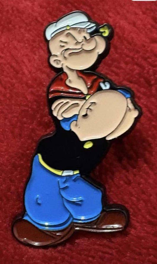 POPEYE enamel pin - cartoon cute metal - 