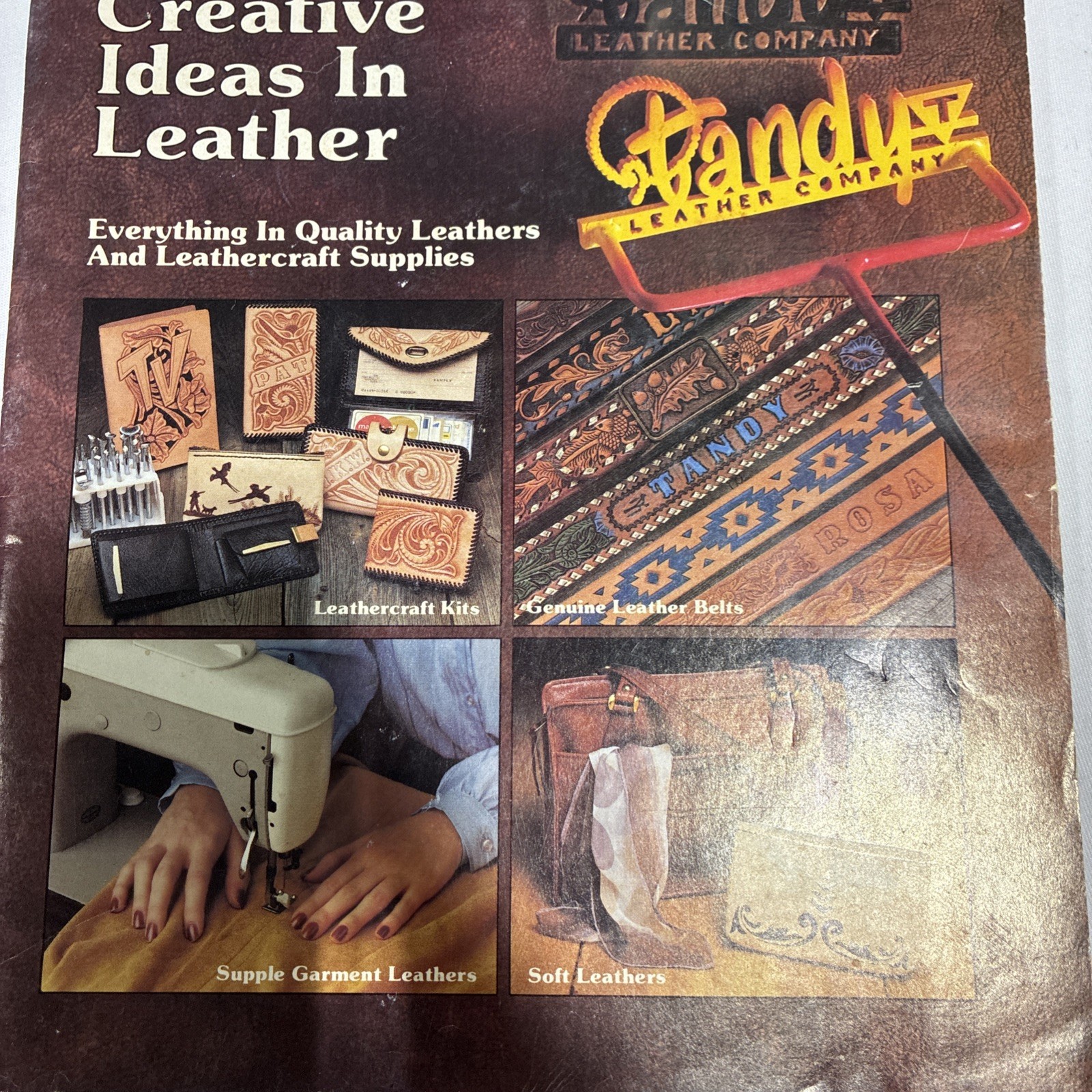 Vintage 1979-80 TANDY LEATHER Company Creative Ideas In Leather Catalog No. 119 Vintage 1979-80 TANDY LEATHER Company Creative Ideas In Leather Catalog No. 119