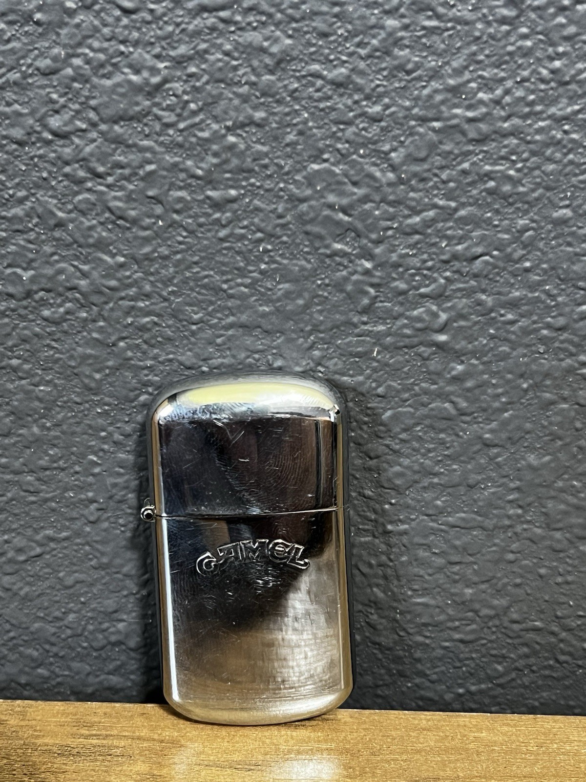 Vintage Camel Flip Top Polished Chrome Classic Lighter Collector Piece