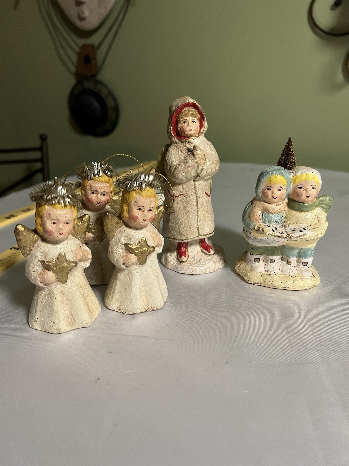 Vintage Teena Flanner Christmas Figurine Lot of 5 Midwest of Cannon Falls Vintage Teena Flanner Christmas Figurine Lot of 5 Midwest of Cannon Falls