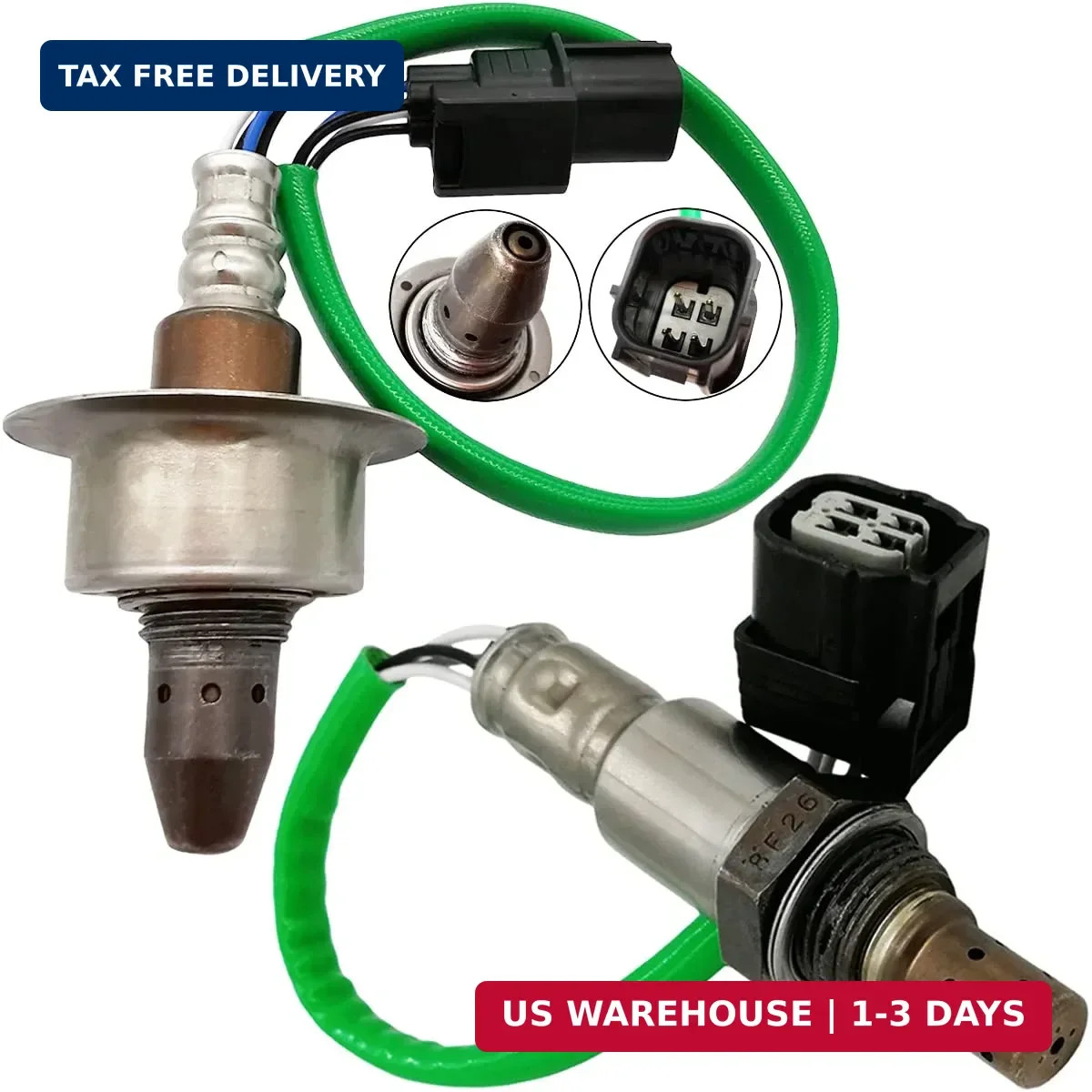 2Pcs 234-9091 234-4462 Upstream and Downstream Oxygen O2 Sensor for Honda Accord 2Pcs 234-9091 234-4462 Upstream and Downstream Oxygen O2 Sensor for Honda Accord
