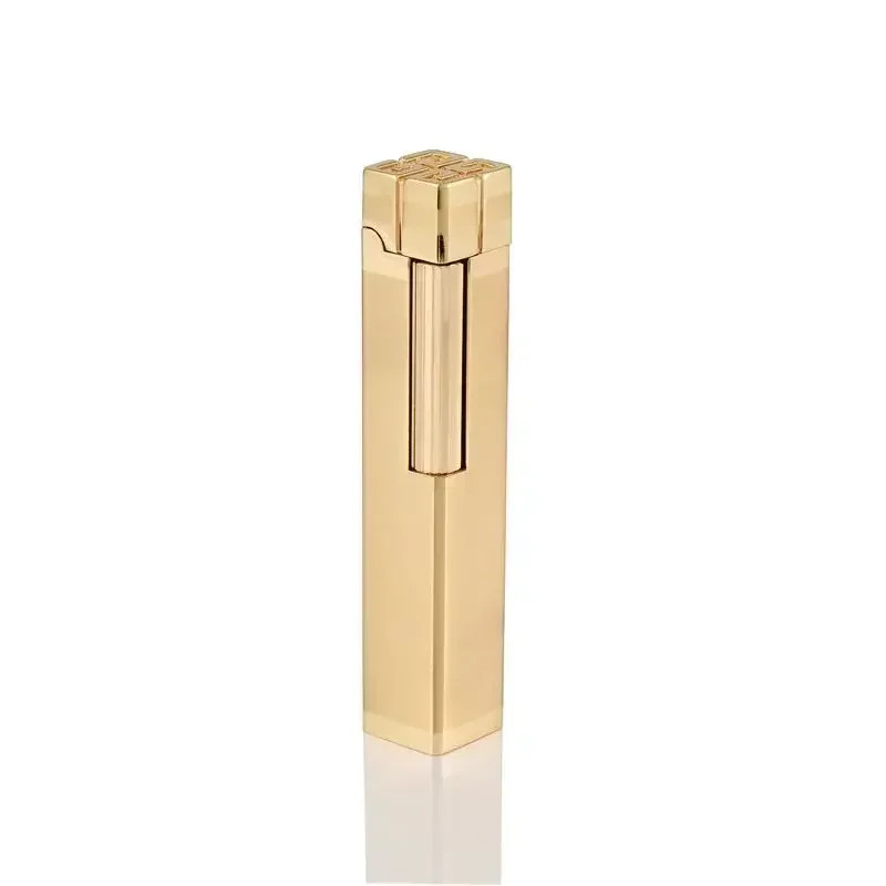 Personality Derui Retro Grinding Wheel Gas Lighter Side Slip Lighter Open Flame Personality Derui Retro Grinding Wheel Gas Lighter Side Slip Lighter Open Flame
