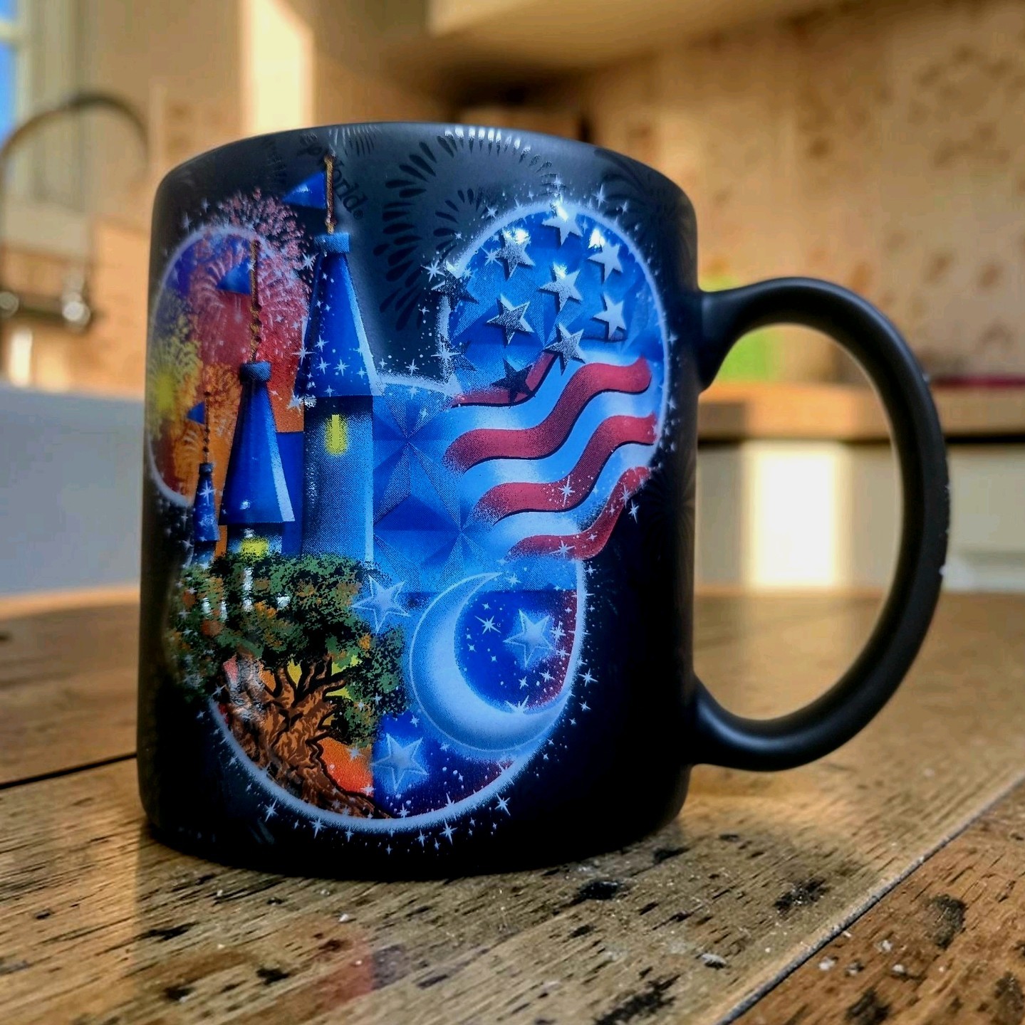 Vintage Walt Disney World 3D Mickey Mouse American Flag Coffee Mug Magic Kingdom Vintage Walt Disney World 3D Mickey Mouse American Flag Coffee Mug Magic Kingdom